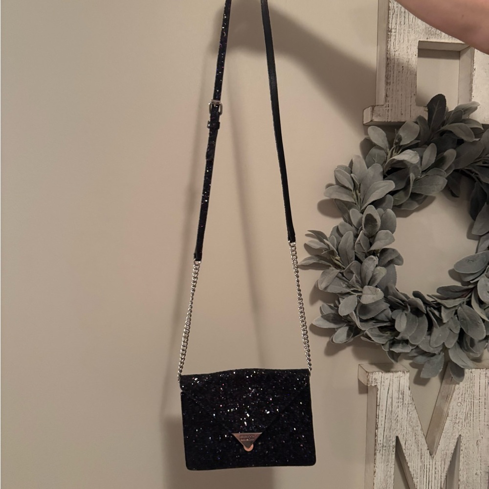 Rebecca Minkoff Black Shimmer Shoulder Bag